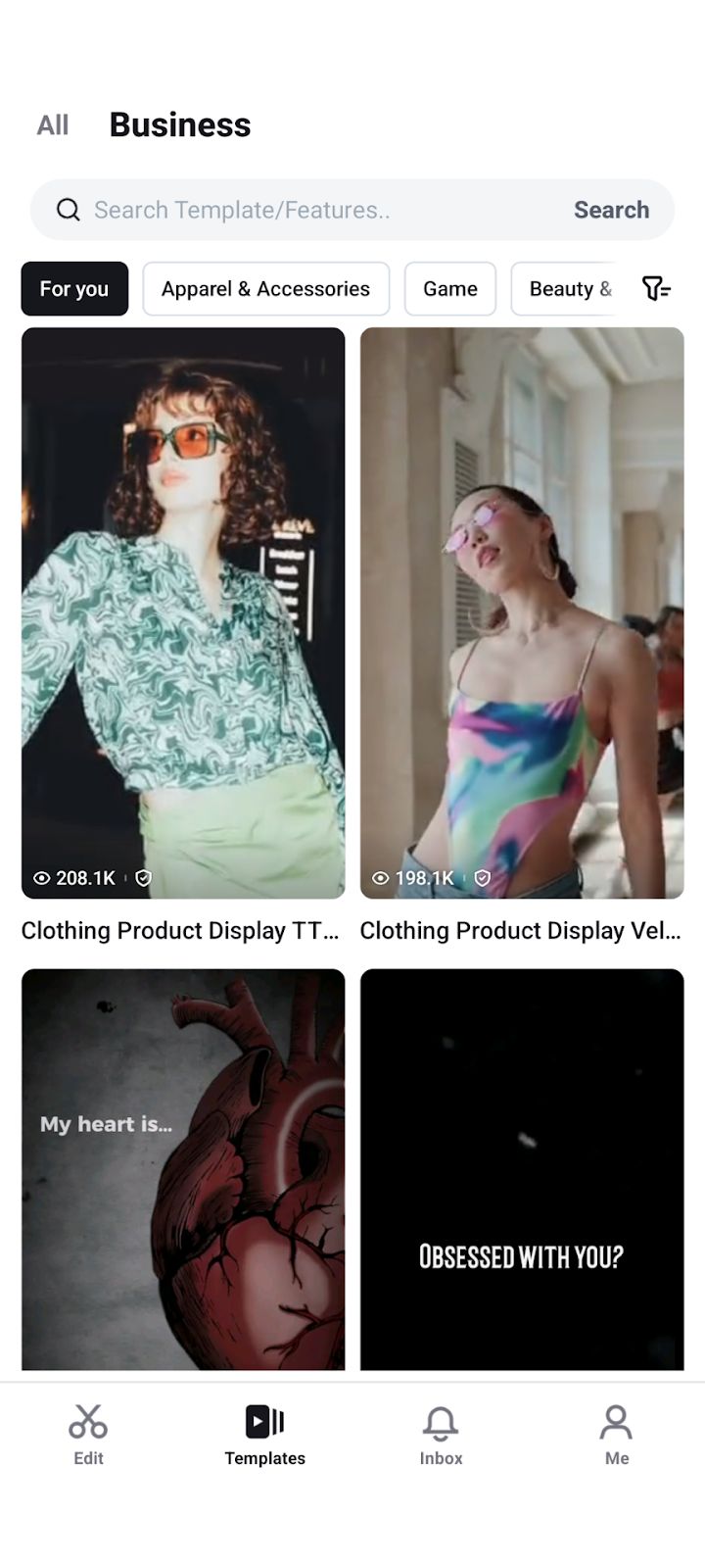 CapCut templates
