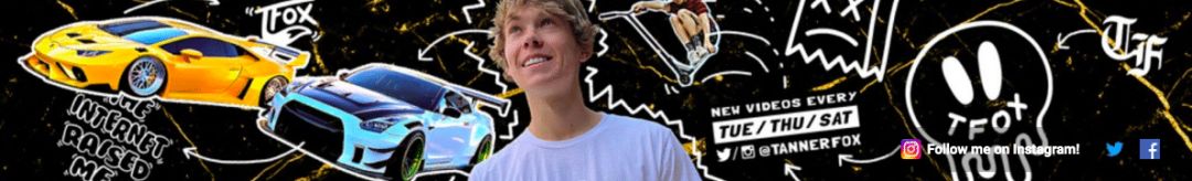 Tanner Fox YouTube banner